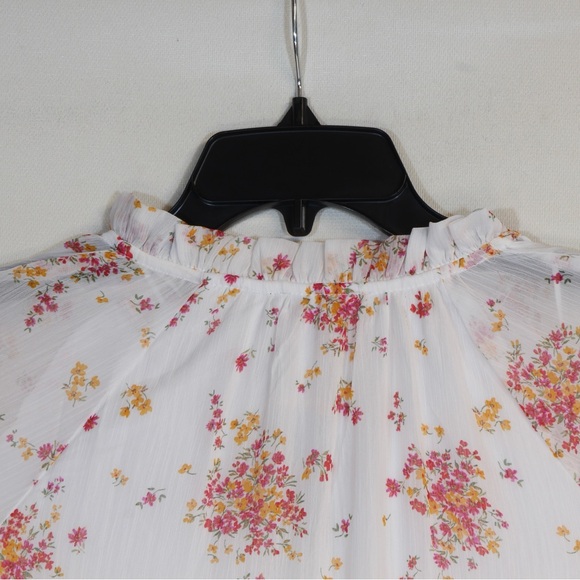 Vince Camuto Lightweight Ivory Pink Three Tier Mini Fashion Dress NWT - Picture 7 of 8